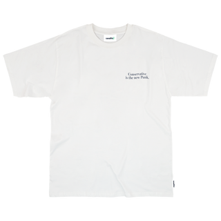 Camiseta blanca Conservative is the new Punk