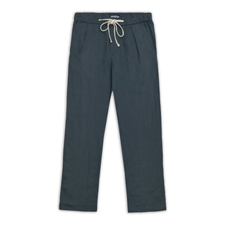 Pantalón de lino pinzas Deep Blue