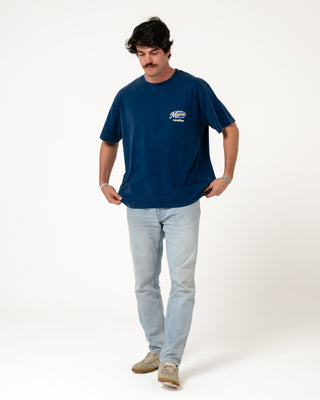 Camiseta Mujeres Navy desgastado