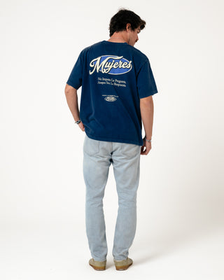 Camiseta Mujeres Navy desgastado