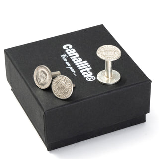 Gemelos Peseta - Plata de Ley 925