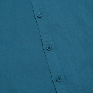 Camisa de lino y algodón Culto Mediterráneo verde